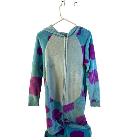 Disney Pixar Monster Inc fleece pajamas women’s medium m stain rn#76292 (sm stai - Picture 1 of 10